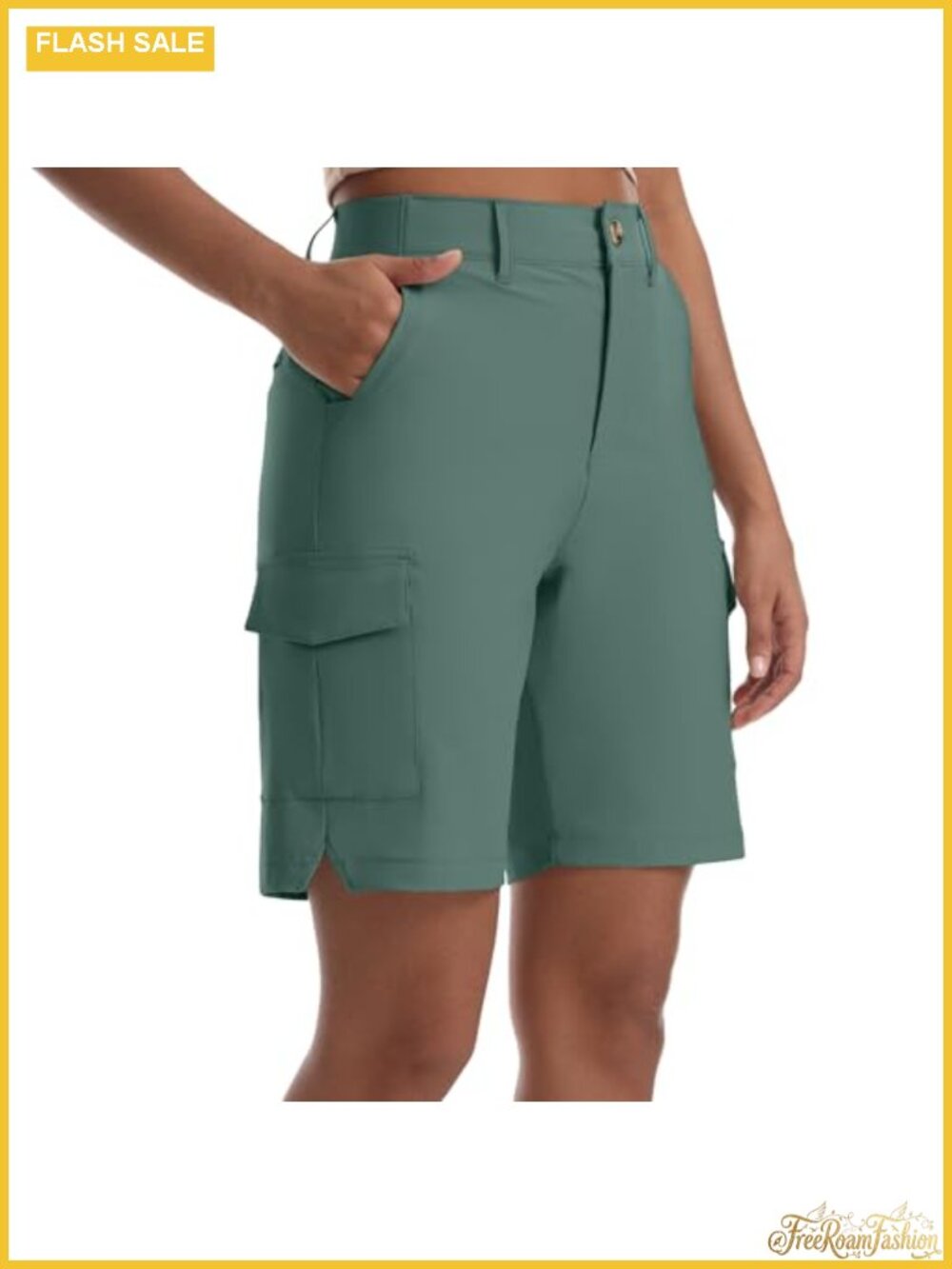 Women's Quick-Dry Lightweight Cargo Golf Hiking Shorts 5 Pockets
